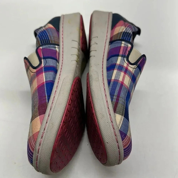 Dansko Shoes Sneakers Slip On Laceless Canvas Clogs Plaid Colorful Size US 9 - Picture 8 of 12